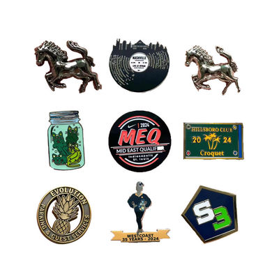 購入 染色した黒金属 オーダーメイド ラペルピン 紫外線印刷 漫画 エナメルピン online manufacture