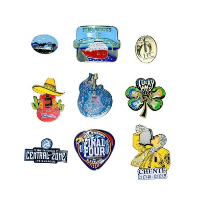 High Quality Custom Metal Logo Plated Metal Pin Badge Custom Cartoon Soft Hard Enamel Pin Lapel Pins