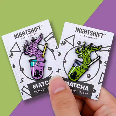 購入  Backing Card Funny Cute Design Hard Soft Enameled Metal Wholesale Lapel Pins Badges Anime Custom Cartoon Enamel Pins online manufacture