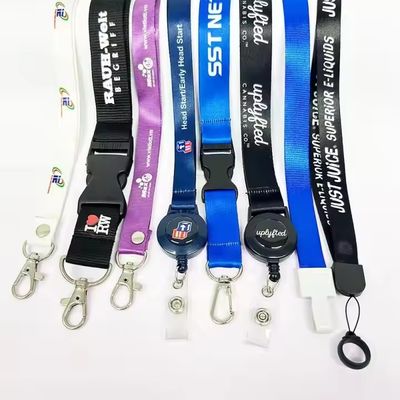 購入 Custom Logo Lanyard with Silkscreen Printing and Metal Hook Attachment for Promotional Use online manufacture