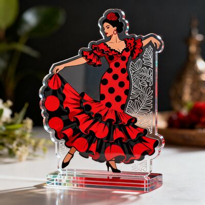 購入 カスタム 双面アクリルスタンド 透明回転板 透明アクリルスタンド 人体型文字 デスクトップオーナメント Gif online manufacture