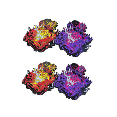 パープル サンドブラスト サイズ カスタム ロゴ ラペルピン メタルピン バッジ 工芸品 カスタム