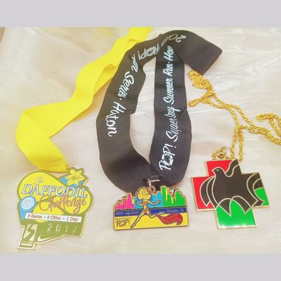 卸売 鋳造 金属 オーダーメイド デザイン 亜鉛合金 メダル リボン