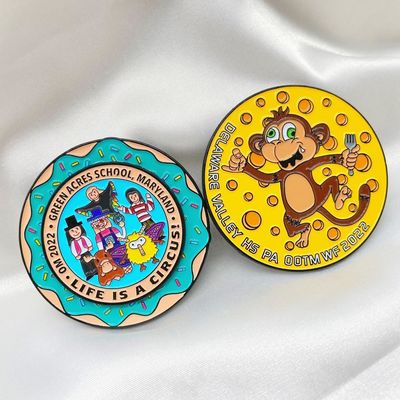 UVプリント カスタムロゴ 可愛いエナメルピン 金属付硬金属ラペルピン