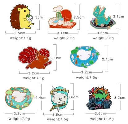良い価格 宣伝用プレゼント用の金製 オーダーメイドサイズ 柔らかいエナメルラペルピン 金属バッジ オンライン