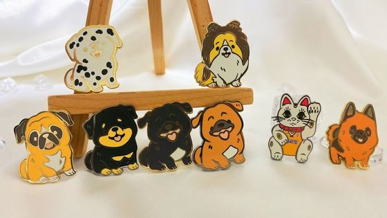 鉄亜鉛合金 カスタムラペルピン 動物 カスタムラペルピン あなたのロゴ