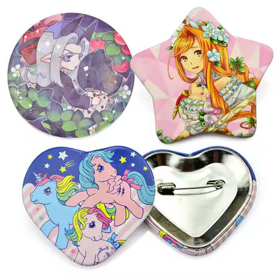 アートギフト 工場 直販 低価格 オーダーメイド ボタンバッジ ピン 印刷 ロゴ 空白 ティン ボタンバッジ パーツ 37mm 58Mm