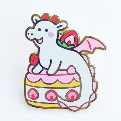 カスタムロゴ ハードエナメル 輝き パール ラペル ピン メタルバッジ