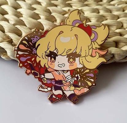 高品質亜鉛合金カスタムロゴ金メッキエナメルピンバッジとメタルラペルピン