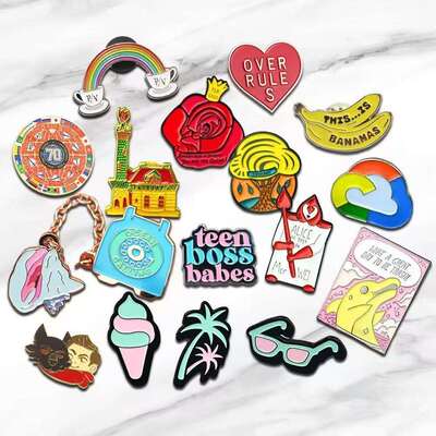 良い価格 カスタムラペルピン - 従業員の認識のためのハードエナメル金属バッジ オンライン