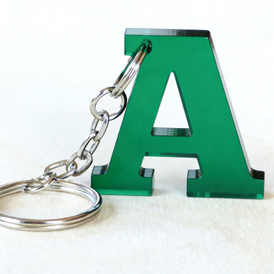 Custom Acrylic Keychains Plastic Alphabet Letter Key Ring Acrylic Charms Bag Pendant
