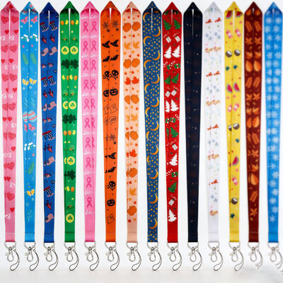 パーソナライズされたモーターサイクルの鍵には シルクスクリーン印刷のポリエステル・ランヤードキーチェーンが最適です