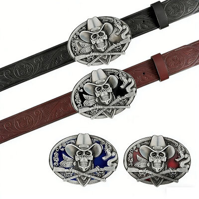 カスタム アンティークの銀亜鉛合金 ベルトフックル 色彩の柔らかいエナメル 詳細