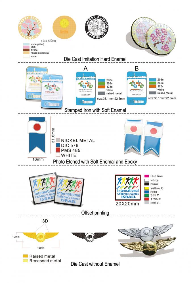 カスタムエナメルピン 薄光ブラシ アニメ ハードエナメルピン 柔らかいラペルバッジ 5