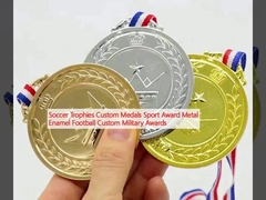 サッカートロフィー オーダーメイドメダル スポーツ賞 金属エナメル サッカー オーダーメイド軍事賞