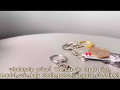 自分のロゴのメタルキーチェーンのカスタマイズ