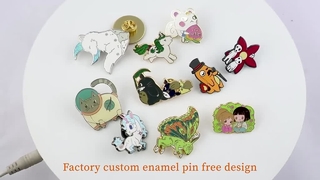 高品質の失礼な誇大広告ビーストタイガーライオン動物染めメタルエナメルピン